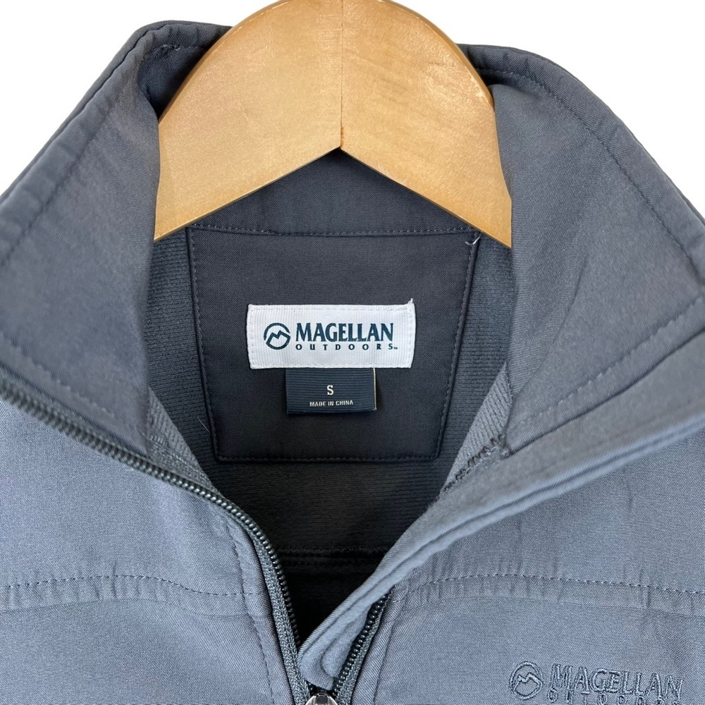 Magellan Outdoors Kids Gray Zip-Up Water Resistant Coat Jacket Sz Small - Picture 2 of 5